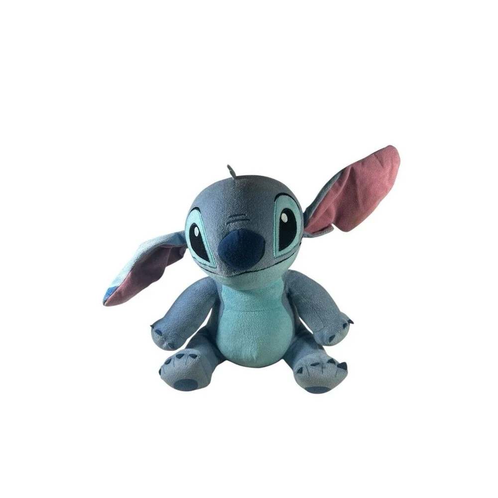 Disney Stitch Plush 12.5” Sitting Lilo & Stitch Blue Stuffed Animal Toy